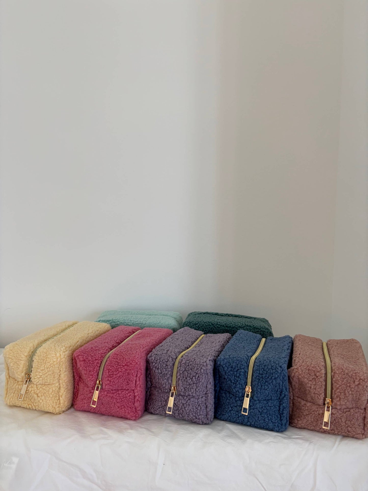 Teddy Bear Makeup Bag – Brown Plush Cosmetic Pouch | Soft Travel Bag for Women & Teens | Duvall Designs