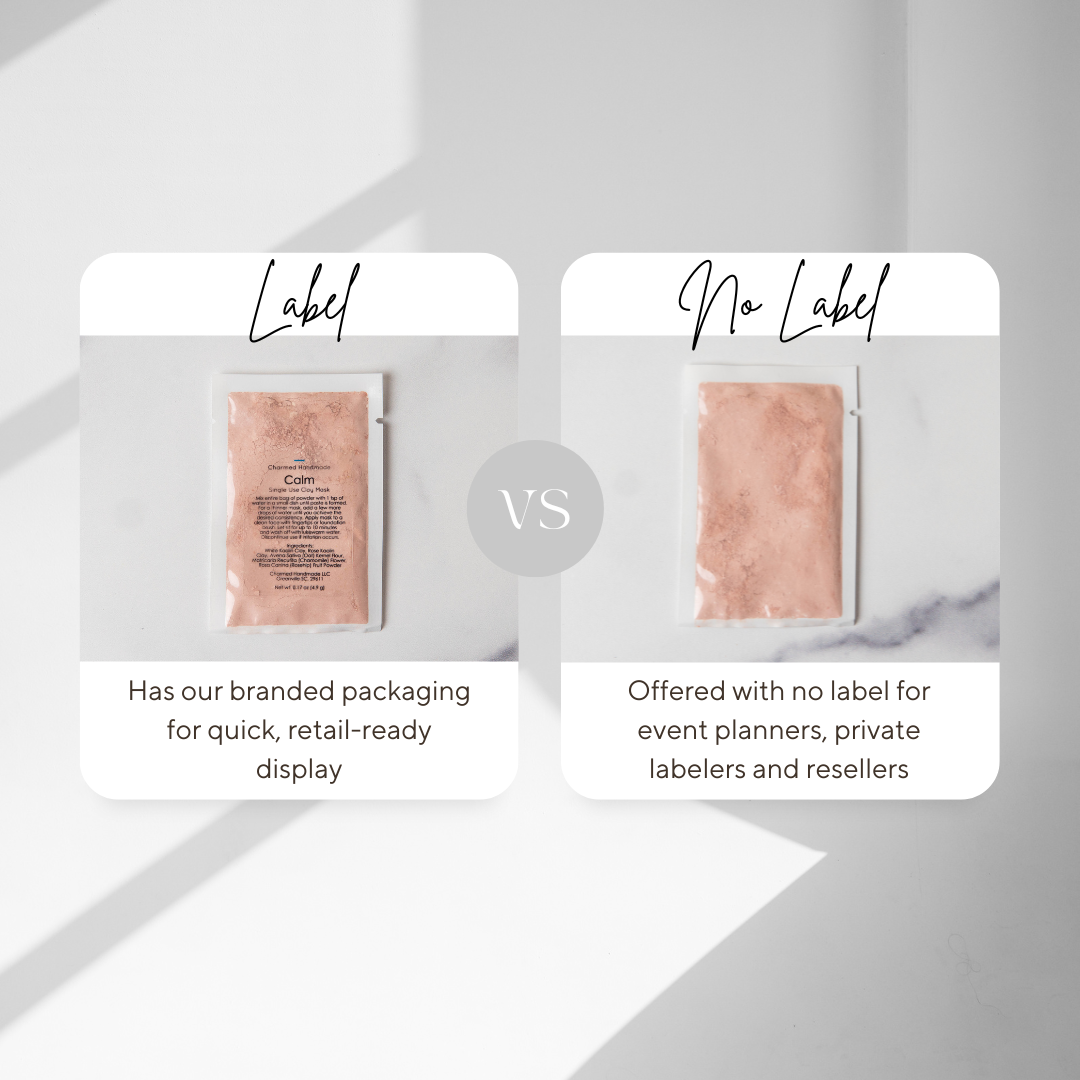 Single Use Clay Face Mask: Calm/Rose Mask