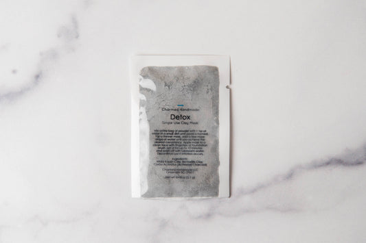 Single Use Clay Face Mask: Detox/Charcoal Mask