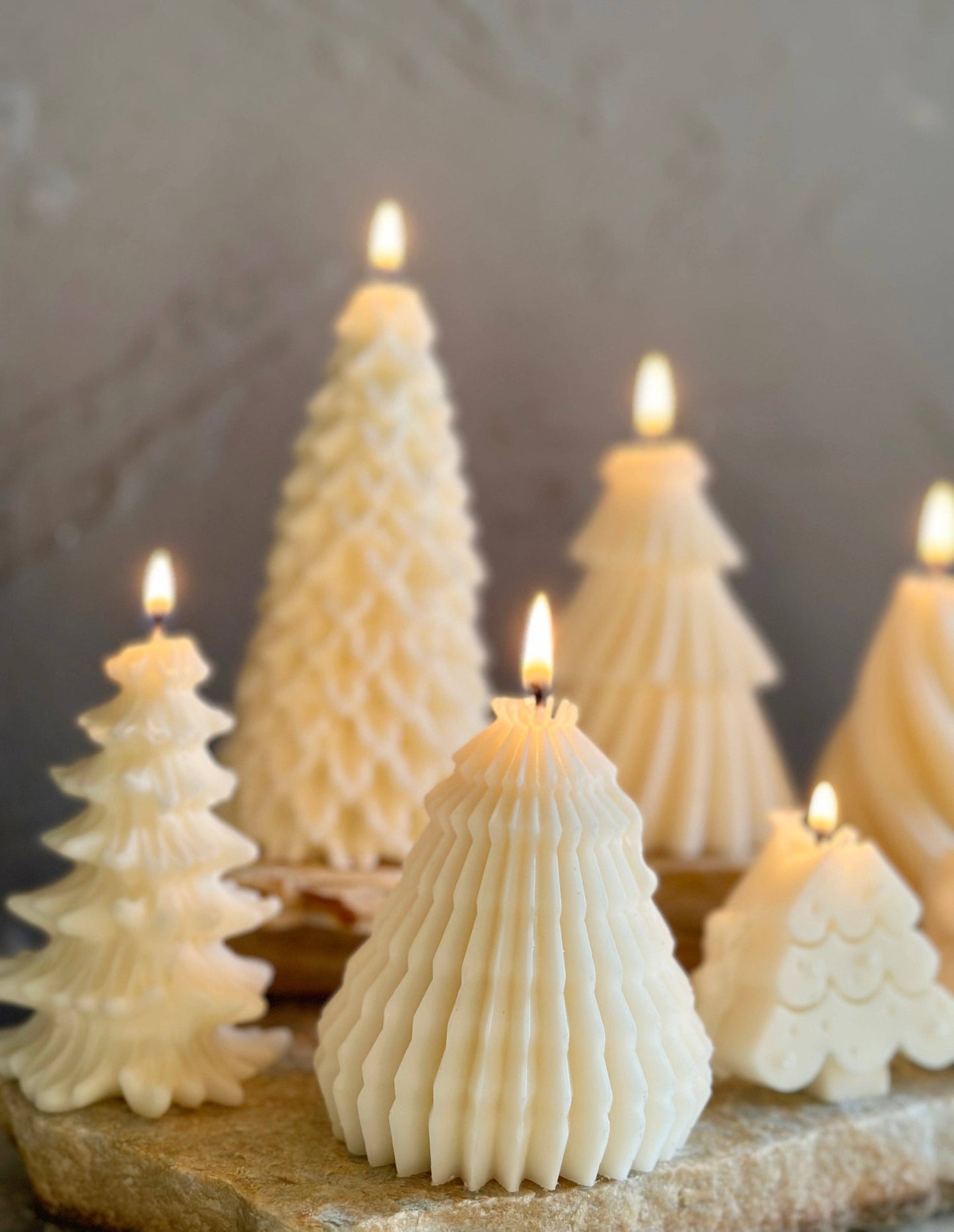 Christmas Tree Candle Collection: Unscented / Mini Tree