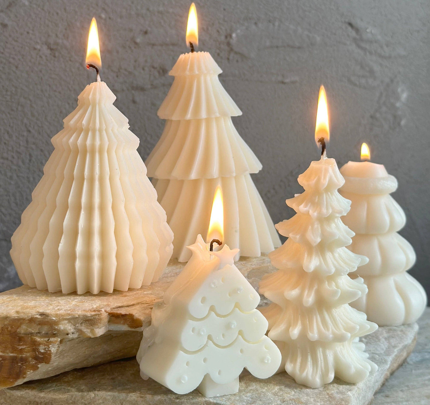 Christmas Tree Candle Collection: Unscented / Mini Tree