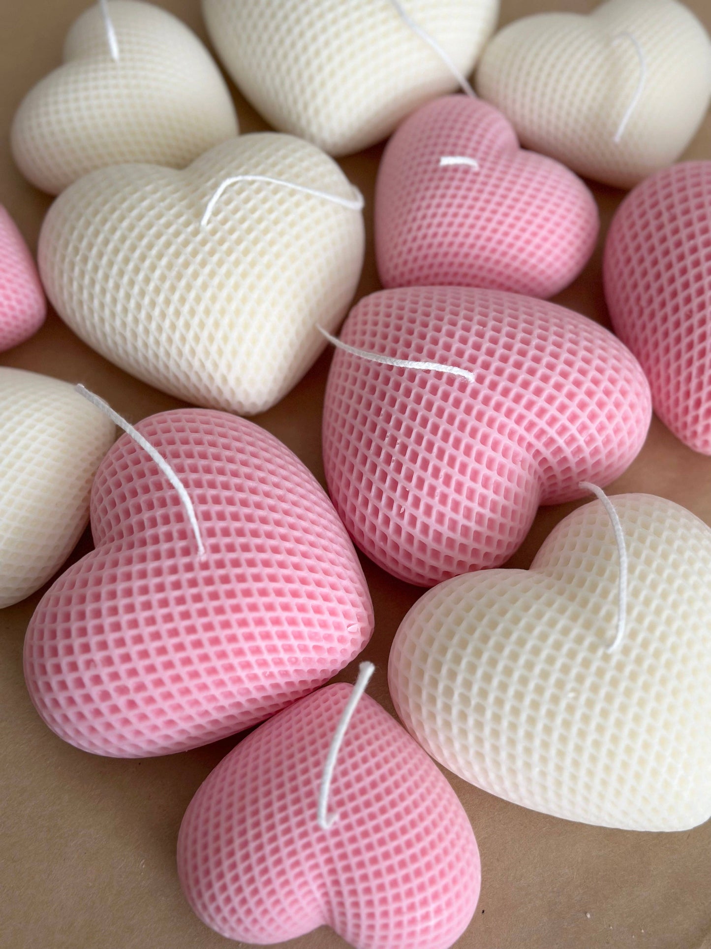 Heart Shaped Candle: White / Large