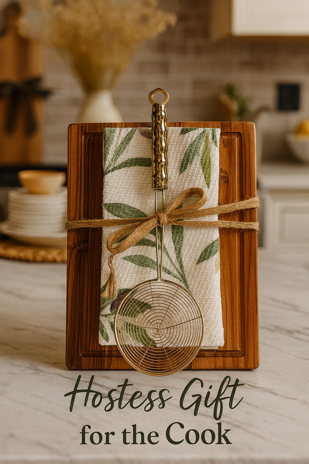 Curated kitchen hostess gift perfect for home cooks and entertainers.