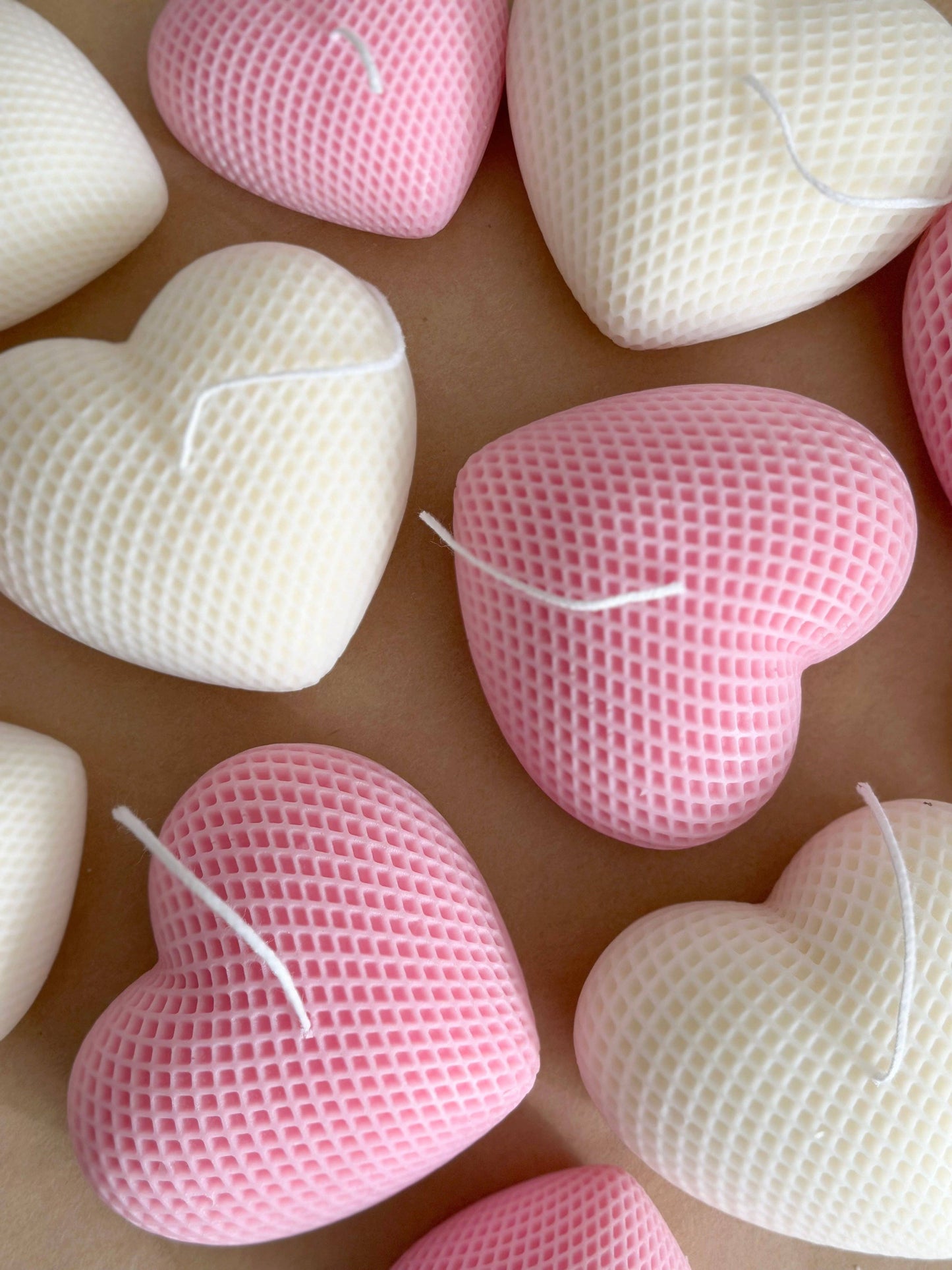 Heart Shaped Candle: White / Large