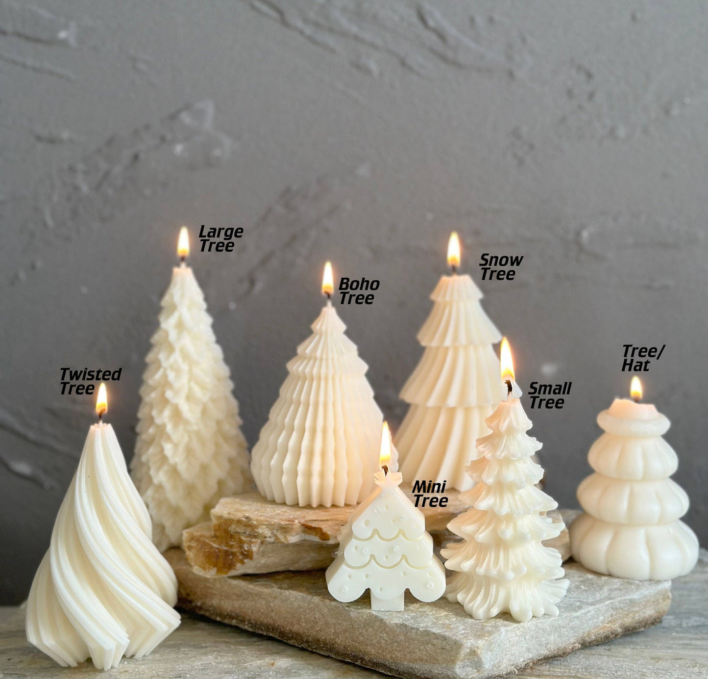 Christmas Tree Candle Collection: Unscented / Mini Tree