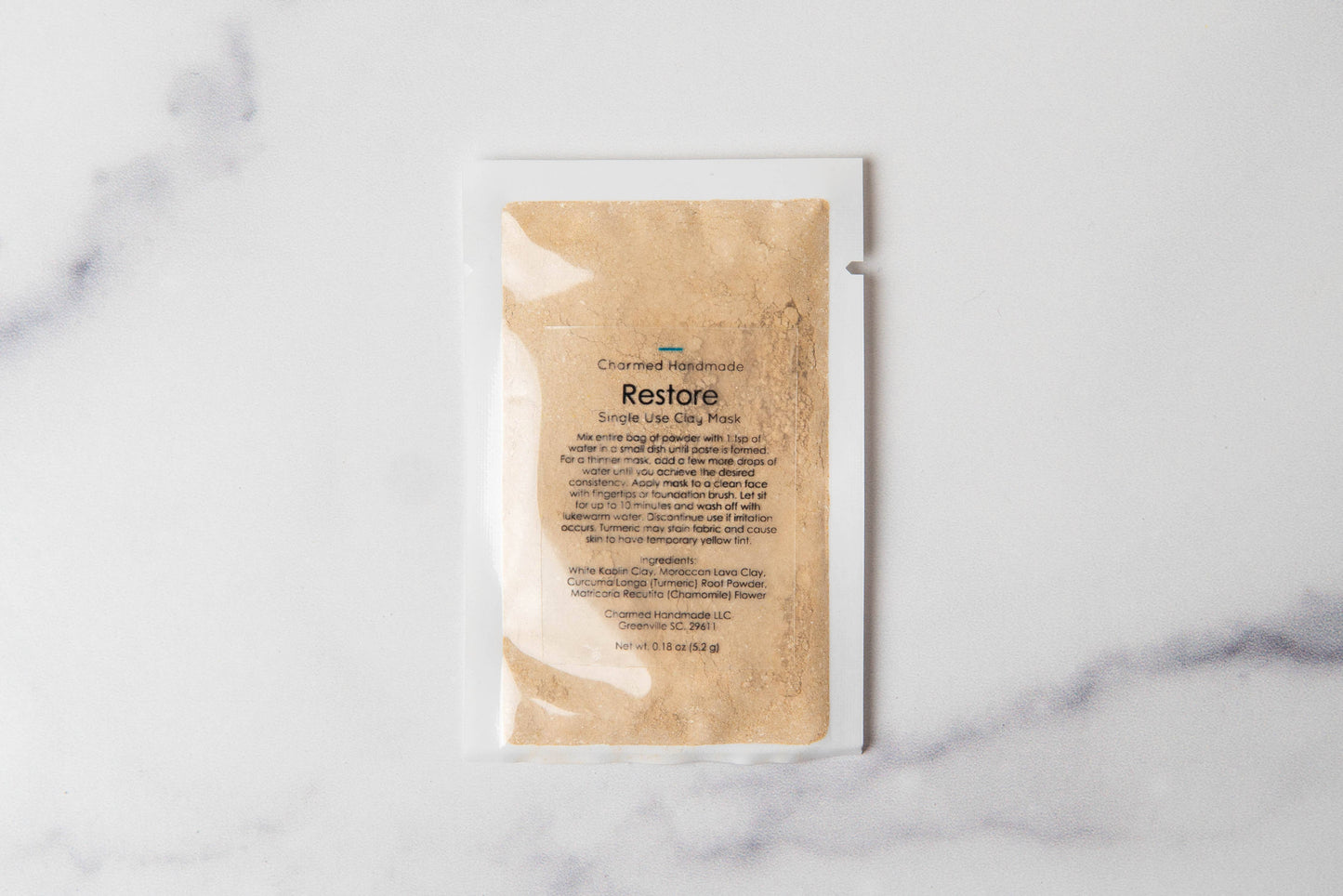 Single Use Clay Face Mask: Purify/White Mask