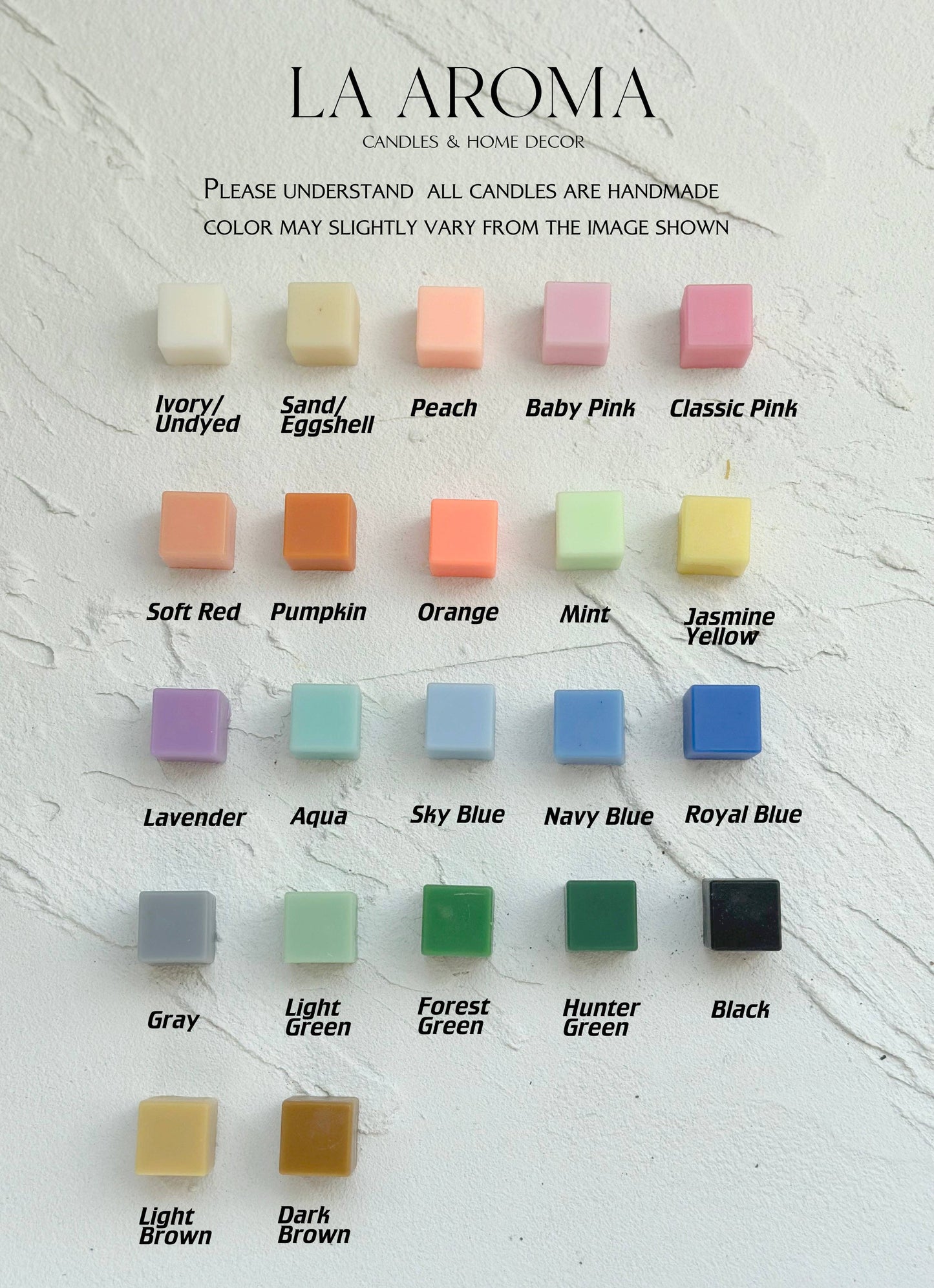 Flower Love Shaped Candle: Ivory/Undyed / Small