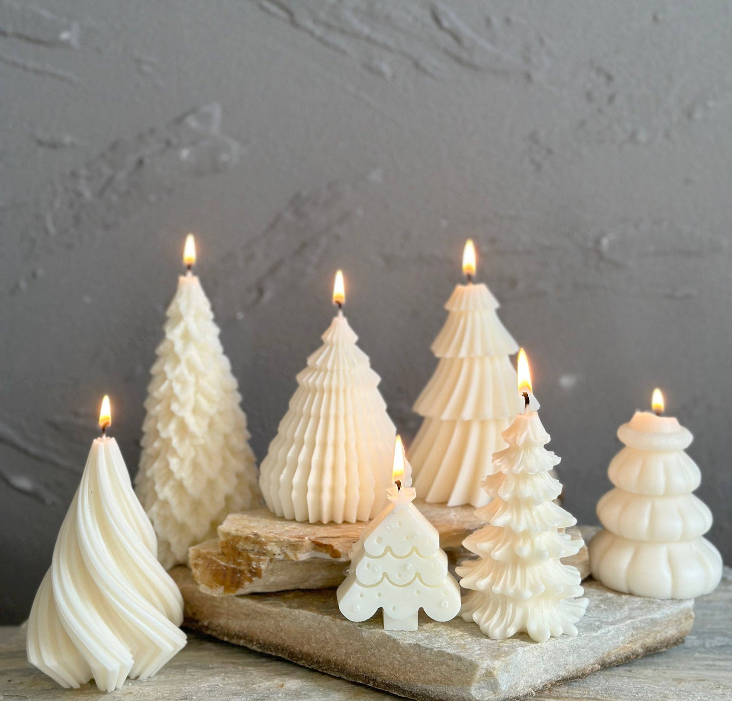 Christmas Tree Candle Collection: Unscented / Mini Tree