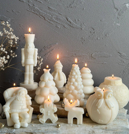 Christmas Candle Collection: Unscented / Nutcracker Candle